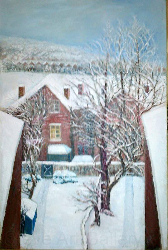 Anita Ree Wimbledon snowscape Spain oil painting art
